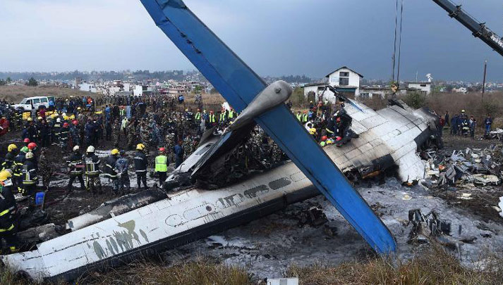 Plane crash at Nepal