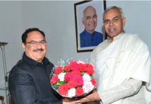 J. P. Nadda calls on Governor