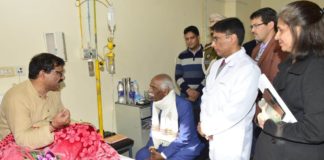 Governor visits Tanda medical college, enquires well being of Forest Minister