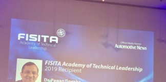 M&M Ltd. receives FISITA Academy of Technical Leadership Award 2019