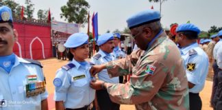 UN medal awarded to woman BSF constable