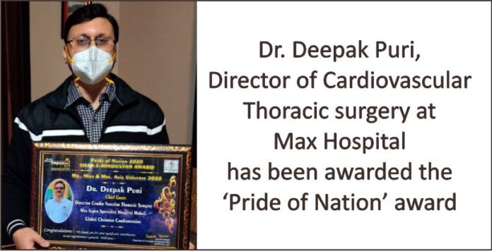Max doctor gets Pride of Nation award during Shan-e-Hindustan Awards