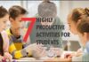 Highly Productive Activities for Students