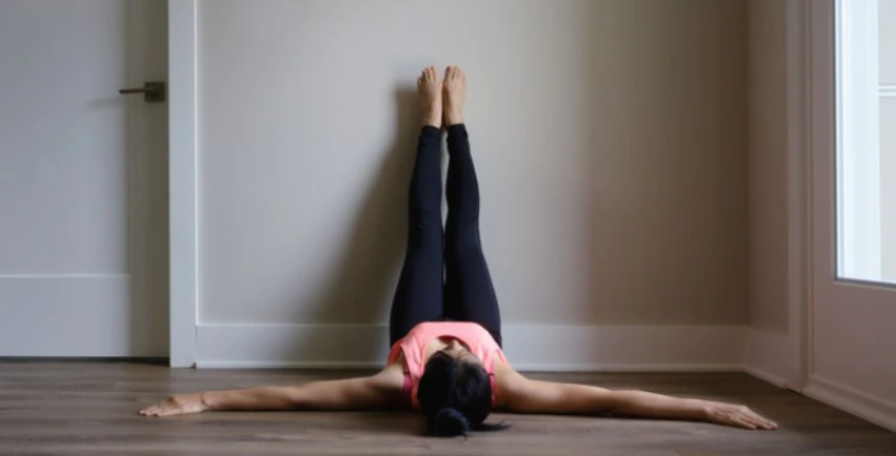 Legs up the wall pose for Yoga  Endometriosis