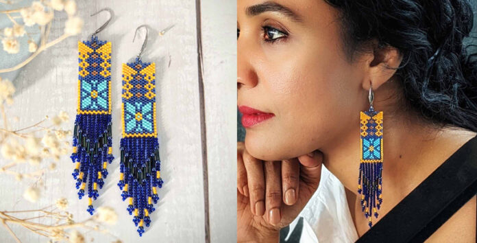 Fashion Jewelry Aaliyah handmade beaded earrings