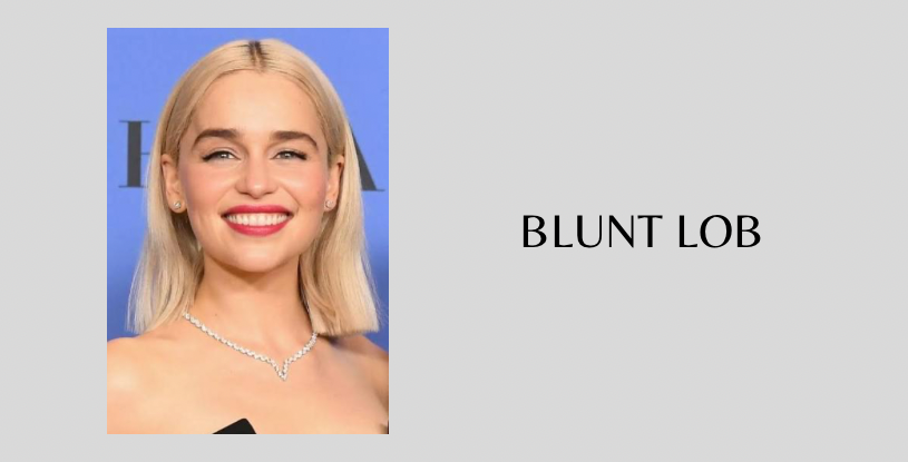 The blunt lob is a lovely hair cut idea!